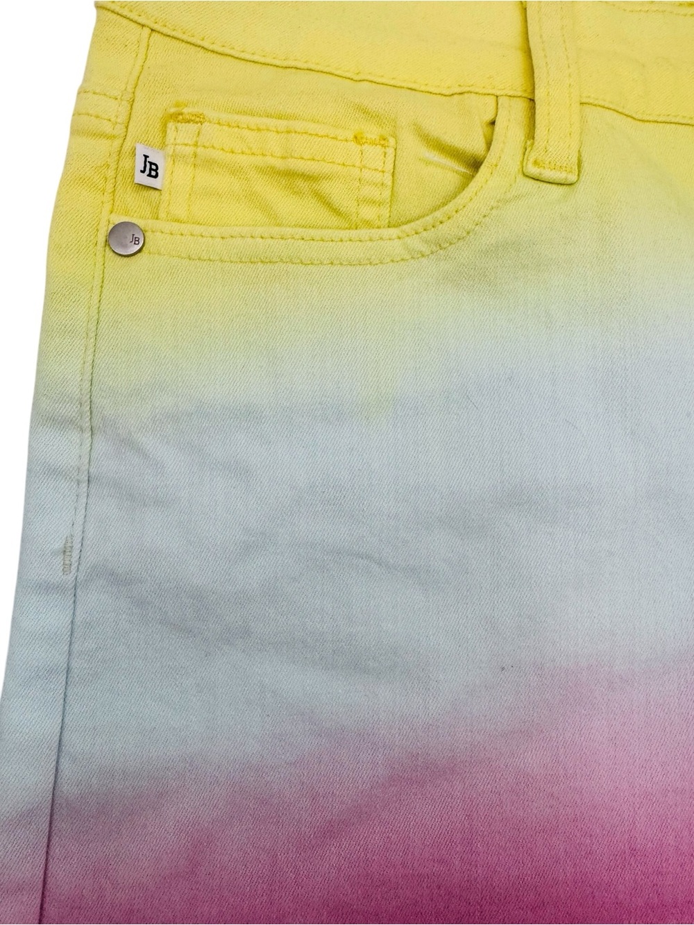 Judy Blue High Rise 11” Pastel Rainbow Dip Dye Shorts Stretch‎ Inseam 4” Size M - Picture 5 of 16